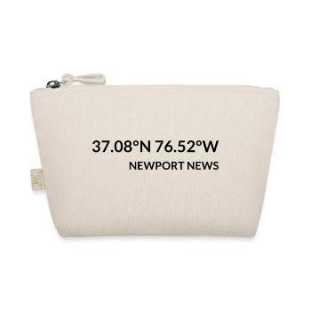 Newport News Virginia USA Coordinates - Organic Pouch - nature - Front