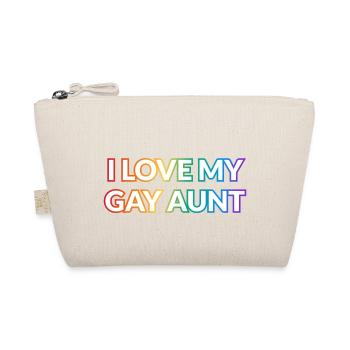 I love my gay aunt - Organic Pouch - nature - Front