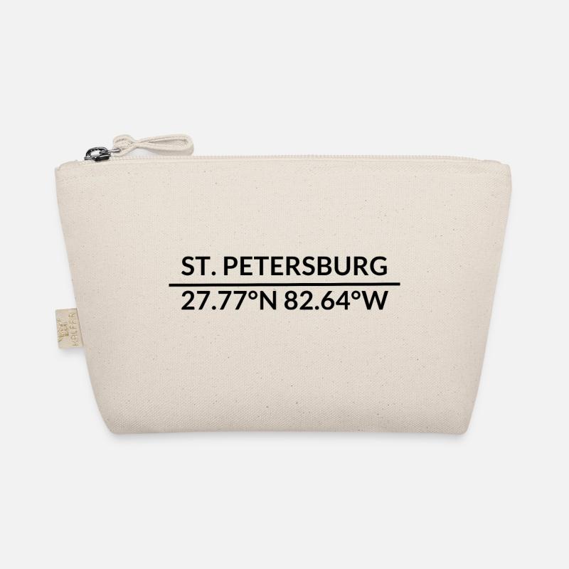 St. Petersburg, Florida, USA Coordinates Organic Pouch
