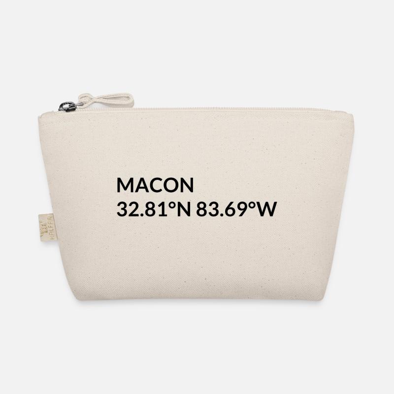 Macon Georgia USA Coordinates Organic Pouch