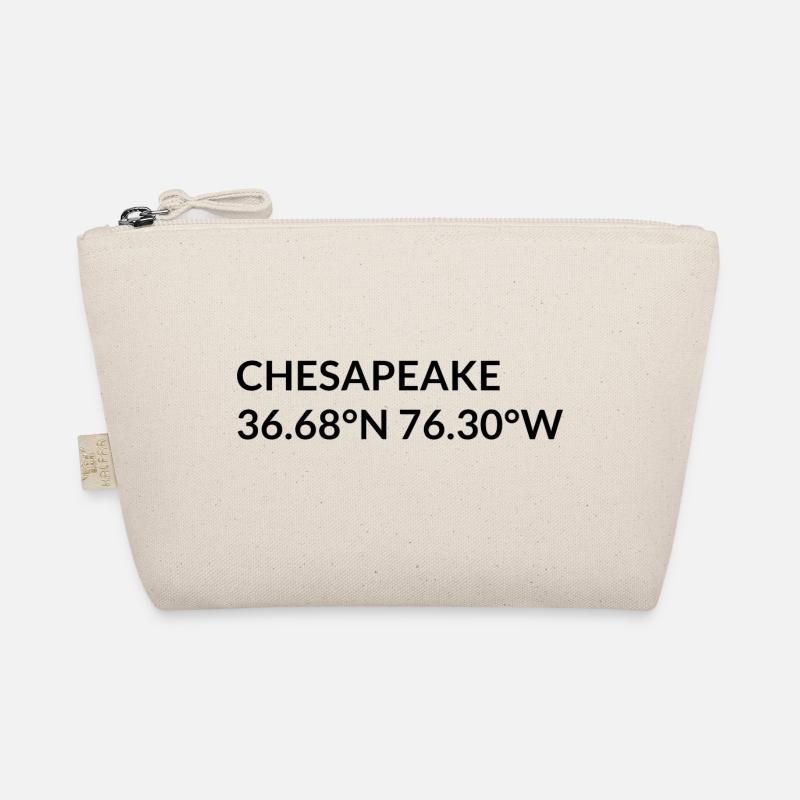 Chesapeake, Virginia, USA Coordinates Organic Pouch