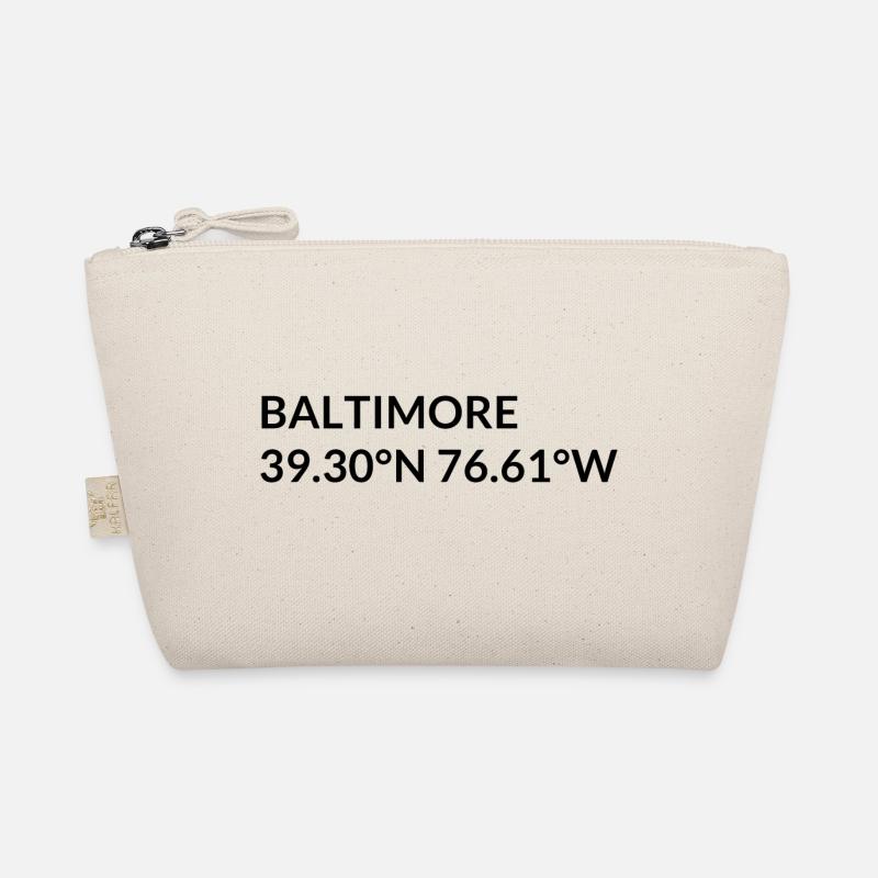 Baltimore, Maryland, USA Coordinates Organic Pouch