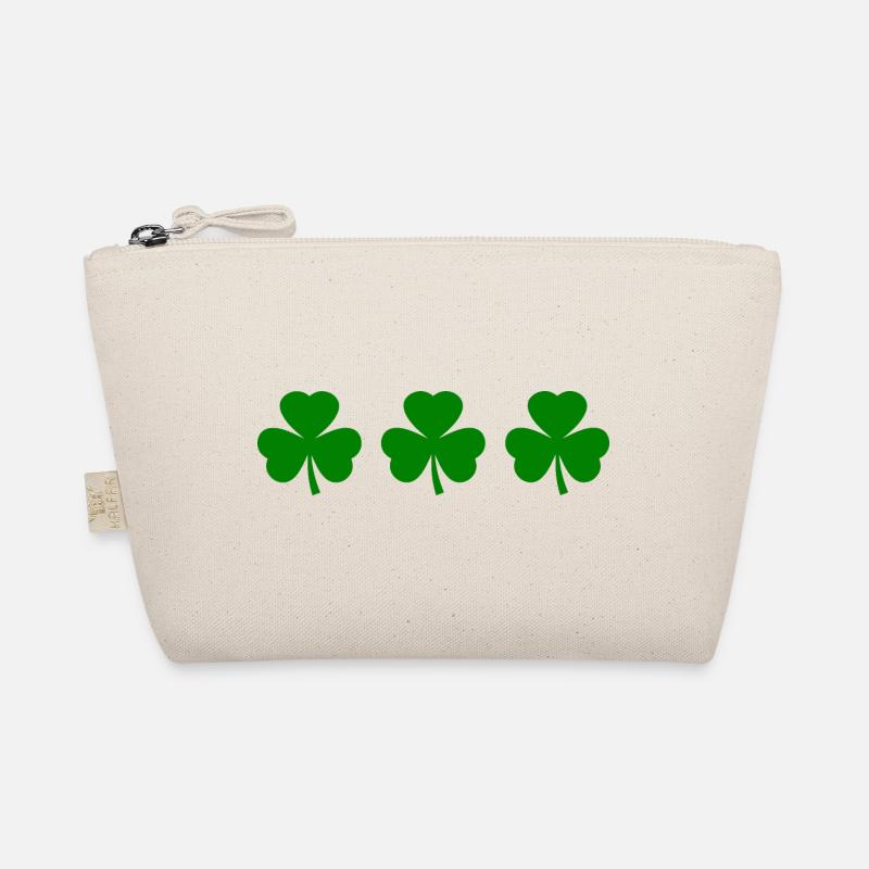 Irland kleeblatt Kleeblätter - Bio-Täschchen - Natur