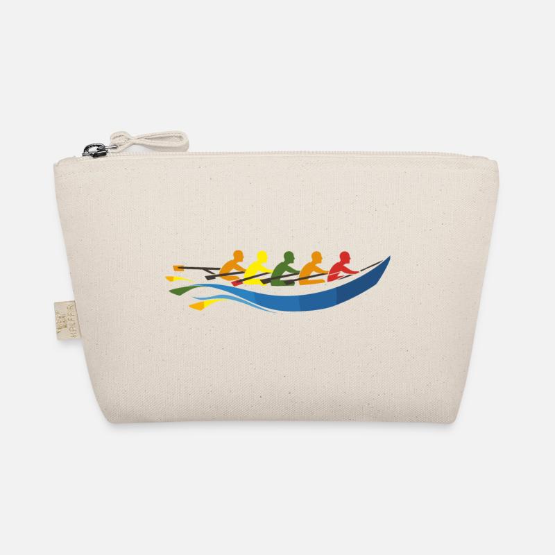 Rudermannschaft Comic Look Bio-Täschchen