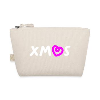 Xmas Heart Christmas Christmas Advent Santa - Organic Pouch - nature - Front