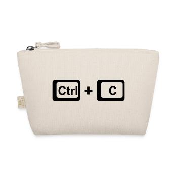 CTRL+C / Parents Gift for Father's Day /Mother's Day - Organic Pouch - nature - Front
