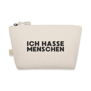 Ich hasse Meschen - Bio-Täschchen - Natur - Vorne