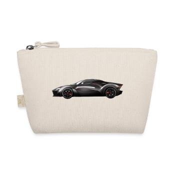 Schwarz glänzendes Supersportwagen-Design - Bio-Täschchen - Natur - Vorne