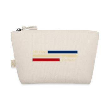France - Orleans - Frankreich - Flagge - Streifen - Bio-Täschchen - Natur - Vorne