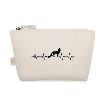 Fuchs EKG Herzschlag - Bio-Täschchen - Natur - Vorne