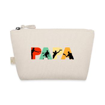 Papa Frisbee Player Ultimate Flying Disc Dad - Bio-Täschchen - Natur - Vorne
