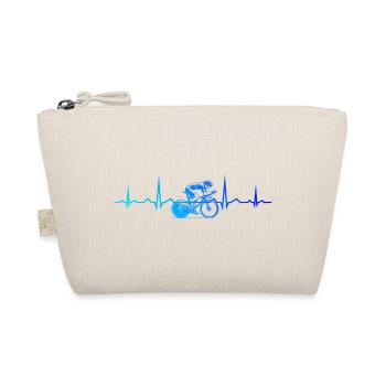 Modern road bike artwork - Organic Pouch - nature - Front