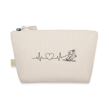 Ski, Amour, Pulsation, Battement de cœur - Trousse biologique - nature - Devant
