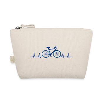 Fahrrad Herzschlag Mountainbike - Bio-Täschchen - Natur - Vorne