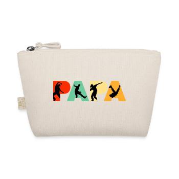 Papa Dancer Retro Street Dance Silhouette - Organic Pouch - nature - Front