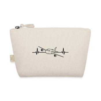 Un avion avec un battement de cœur Avions amoureux - Trousse biologique - nature - Devant