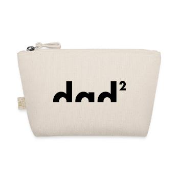 Dad hoch zwei | Vater | Vatertag - Bio-Täschchen - Natur - Vorne