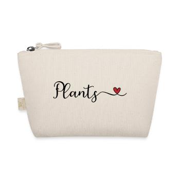 Plants Heart niedliche Typografie - Bio-Täschchen - Natur - Vorne