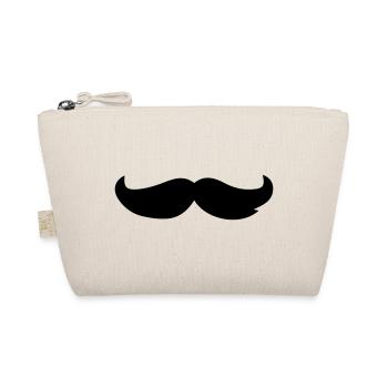 Beard Mustache - Organic Pouch - nature - Front