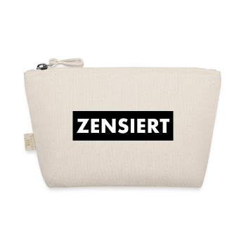 Zensiert Zensur Balken Humorvoll - Bio-Täschchen - Natur - Vorne