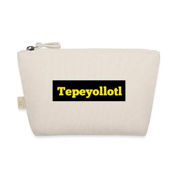 Tepeyollotl Gelb auf Schwarz - Bio-Täschchen - Natur - Vorne