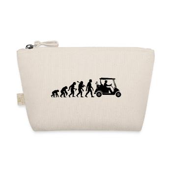 Golf Evolution Golfwagen Für Golfer Golfspieler - Bio-Täschchen - Natur - Vorne