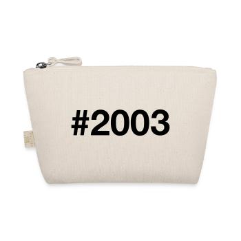 2003 Jahrgang 23 Jahre alt 23. Geburtstag - Bio-Täschchen - Natur - Vorne