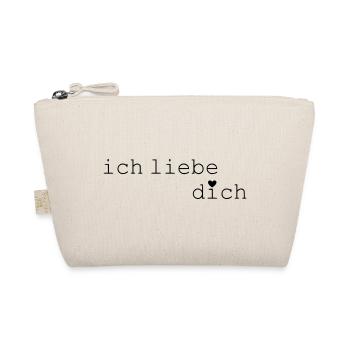 Ich liebe dich - Bio-Täschchen - Natur - Vorne