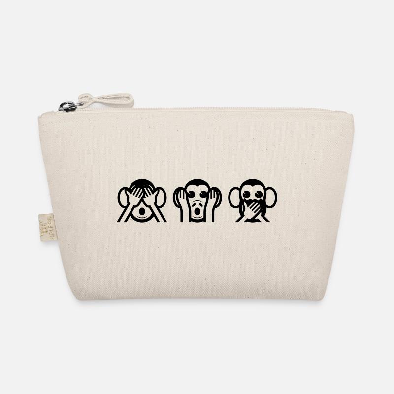 3 kluge Affe Bio-Täschchen