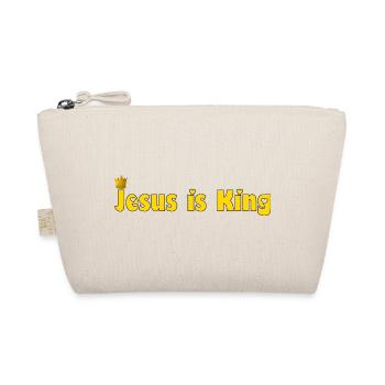 Jesus is King (love) - King, God, Christian - Organic Pouch - nature - Front