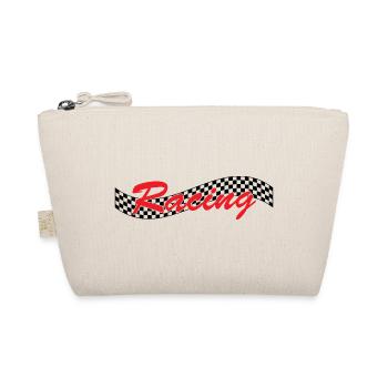 Racing Checked Flag - Car Auto Bike Race - Organic Pouch - nature - Front