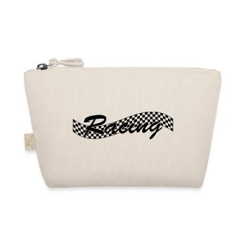 Racing Checked Flag - Car Auto Bike Race - Organic Pouch - nature - Front