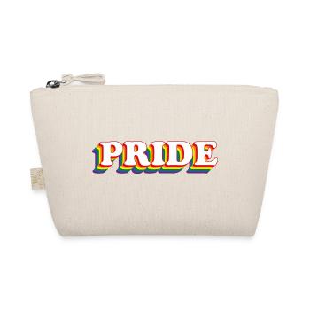 PRIDE with rainbow colors LGBT - Organic Pouch - nature - Front