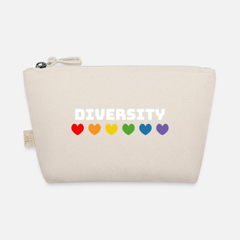 Regenbogenherzchen LGBT lgbtqi queer Diversity Bio-Täschchen