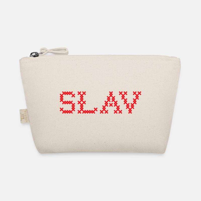 SLAV Slavic Folk Slawisch - Bio-Täschchen - Natur