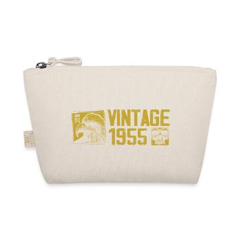 Vintage 1955 Retro Anniversary Gift 1955 - Organic Pouch - nature - Front