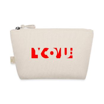 love you - Organic Pouch - nature - Front