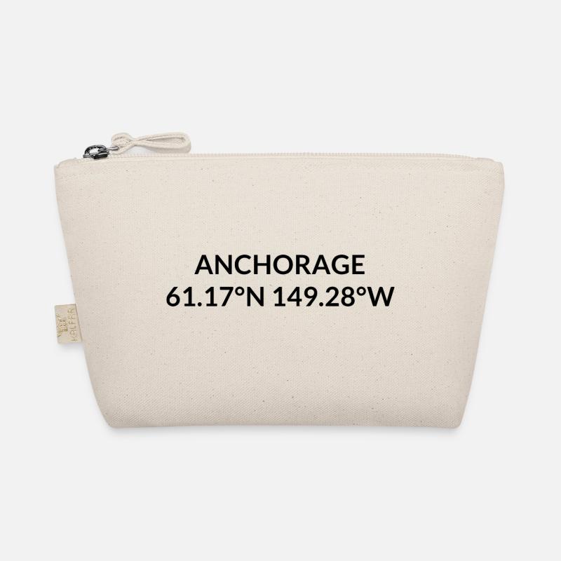 Anchorage, Alaska, USA Coordinates Organic Pouch