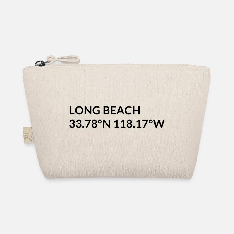 Long Beach, California, USA Coordinates Organic Pouch