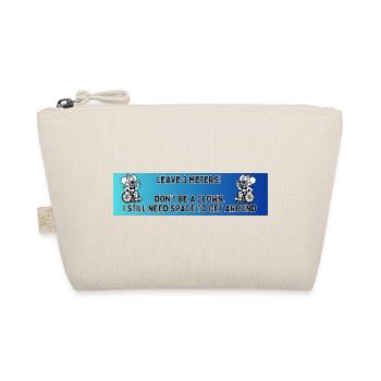 Bumper sticker of a wheelchair clown # - Organic Pouch - nature - Front