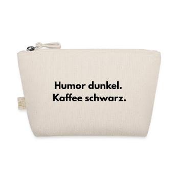 Spruch - Humor dunkel. Kaffee schwarz- - Bio-Täschchen - Natur - Vorne
