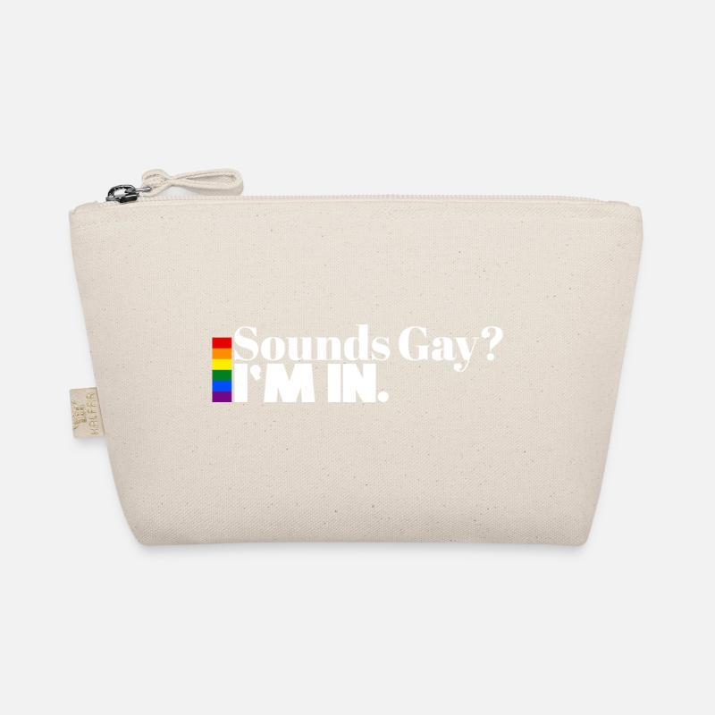 Sounds Gay? I’m In. | Pride Statement Shirt - Bio-Täschchen - Natur