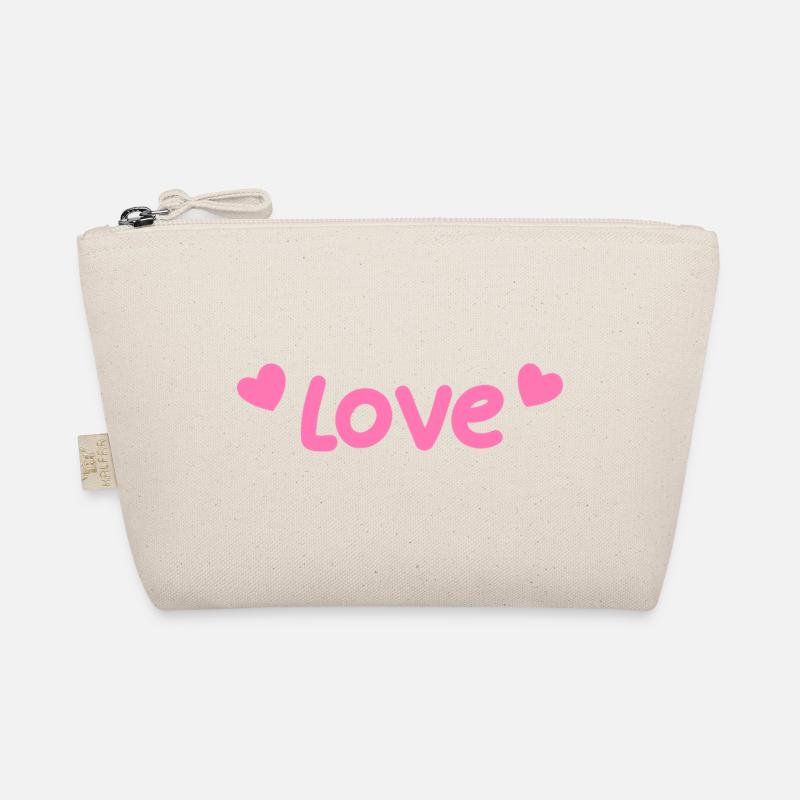 Love pastel et cœurs rose Trousse biologique