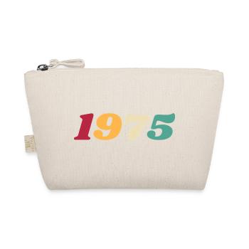 1975 Gift 1975 Anniversary 1975 Retro 1975 - Organic Pouch - nature - Front