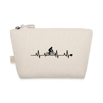 Heartbeat Bicycle - Organic Pouch - nature - Front