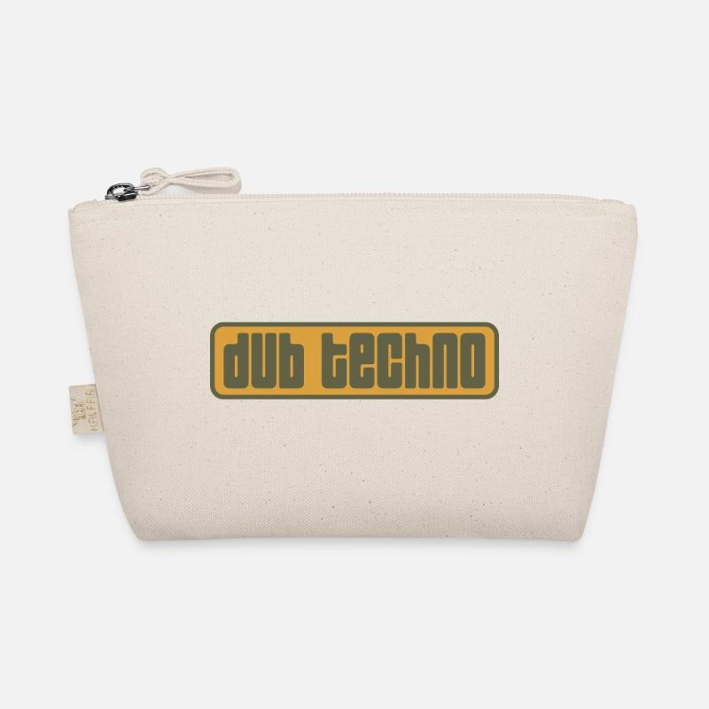 Dub Techno Retro Emblem Bio-Täschchen