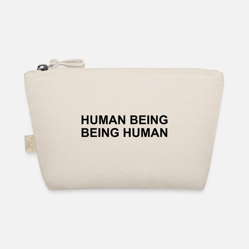 Human Being Being Human Simple Statement Organic Pouch