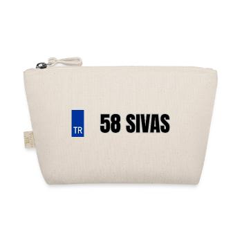 58 Sivas Kennzeichen | Türkisches Kennzeichen - Bio-Täschchen - Natur - Vorne