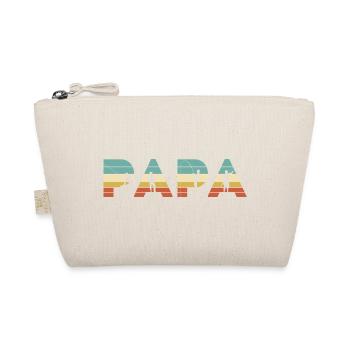 Papa Vintage Angel-Vater-Angler-Geschenk - Bio-Täschchen - Natur - Vorne