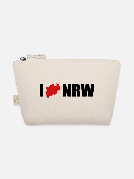 I love NRW Nordrhein-Westfalen - Bio-Täschchen - Natur